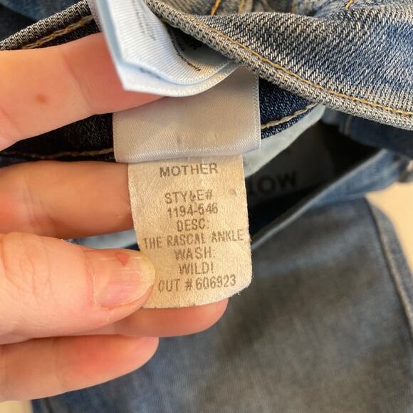 MOTHER Denim The Rascal Ankle Cropped Jean in Wild Size‎ 27 - Picture 9 of 12